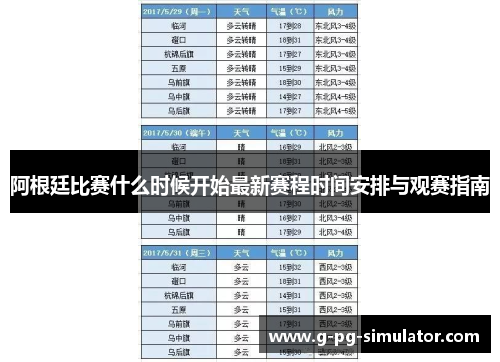 阿根廷比赛什么时候开始最新赛程时间安排与观赛指南